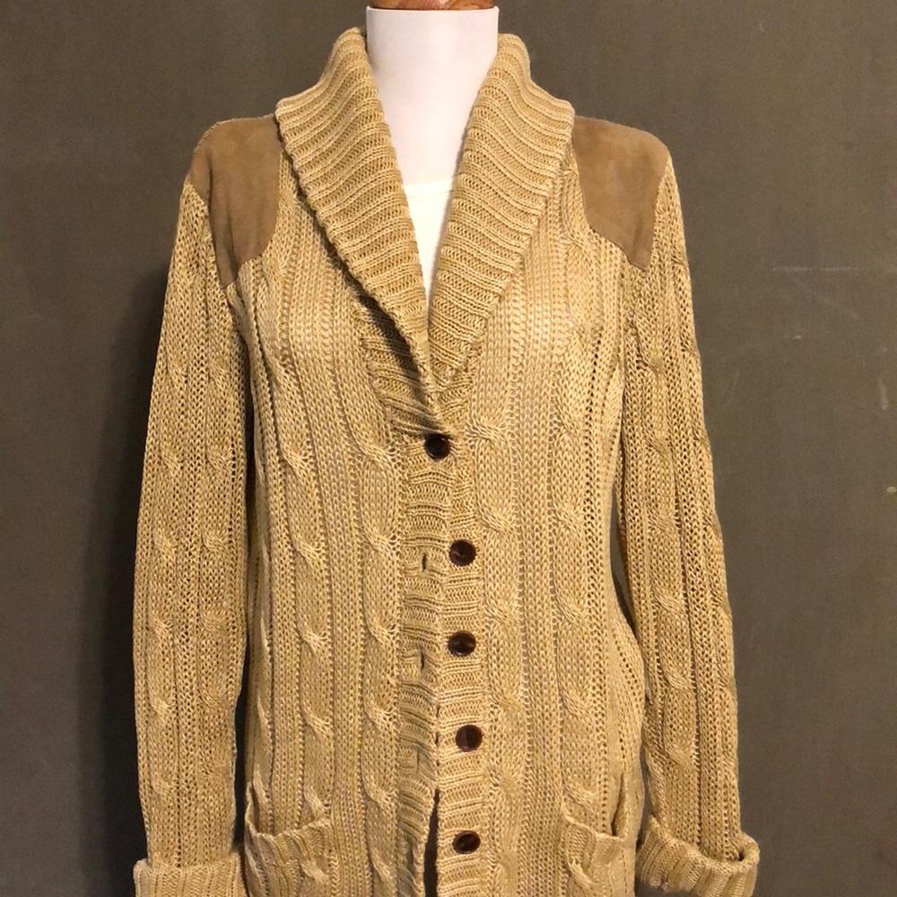 Cable cardigan